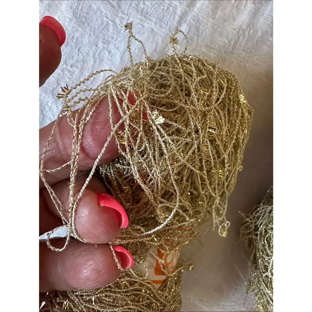 Yarn Bundle Gold Decorative Party Yarn Multipack